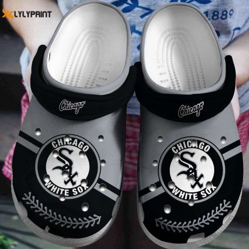 Shop Stylish Chicago White Sox Grey-BlackCrocs Clog Shoes Online – Trusted MLB Team Merchandise