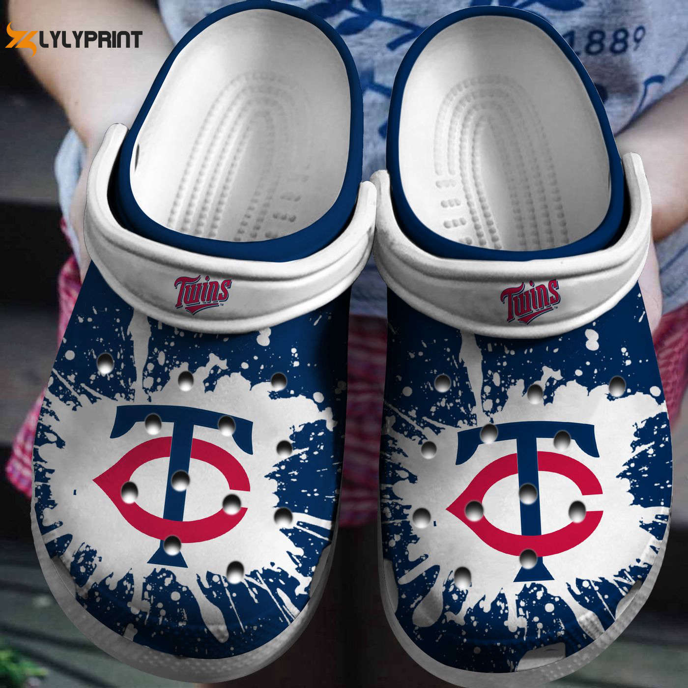 Minnesota Twins White-Navy Crocs: Hot MLB Team Clog Shoes Minnesota Twins White-Navy Crocs: Hot MLB Team Clog Shoes