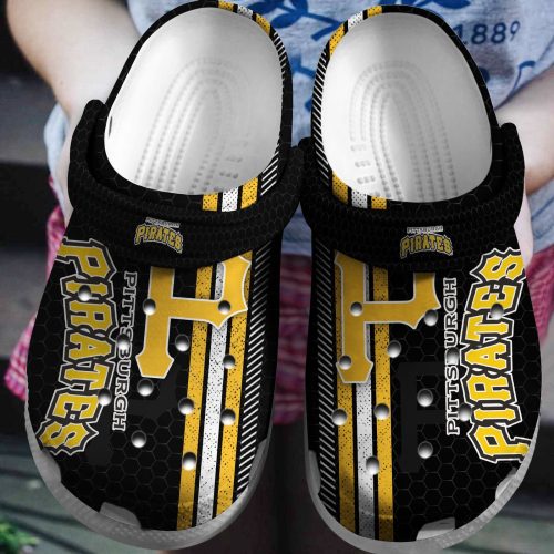 Shop Stylish Pittsburgh Pirates Black & Yellow Crocs Shoes – MLB Team Collection
