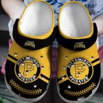 Get Game-Ready with Pittsburgh Pirates Yellow-Black MLB Crocs Shoes