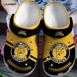 Get Game-Ready with Pittsburgh Pirates Yellow-Black MLB Crocs Shoes