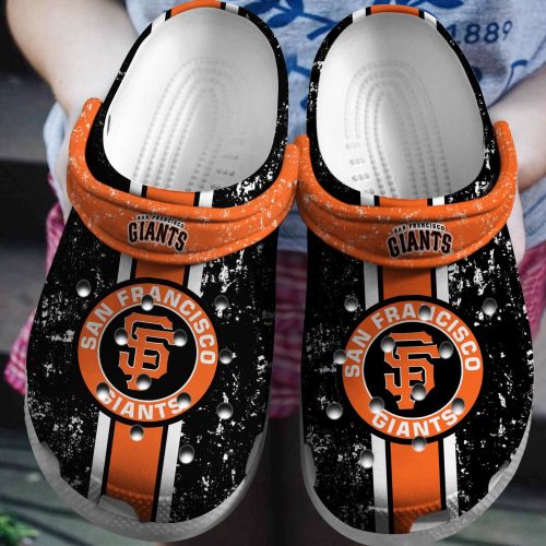 Shop Stylish Black & Orange San Francisco Giants MLB Crocs Shoes