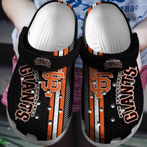 Get Game-Ready with San Francisco Giants Black Crocs Shoes – MLB Team Clog Shoes
