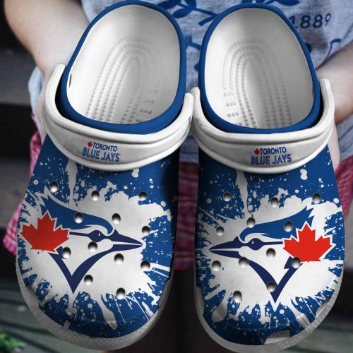 Score in Style with Toronto Blue Jays Blue-White Crocs Clog Shoes: MLB Team Favorites