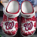 Shop Washington Nationals Red & White Crocs Shoes: Hot MLB Team Clog Shoes Shop Washington Nationals Red & White Crocs Shoes: Hot MLB Team Clog Shoes