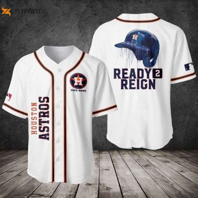 Houston Astros Ready Reign Baseball Jersey – Perfect Mlb Team Gift For Baseball Fans! – Gift For Men Women