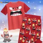 Disney Inside Out Anger Pajamas: Holiday Movie PJs Perfect Gift for Her