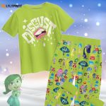 Disney Inside Out Disgust Pajamas: Festive Emotion Friends PJs – Perfect Gift for Her!