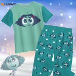 Emotion Friends PJs: Inside Out Envy Christmas Pajamas Disney Holiday Gift for Her