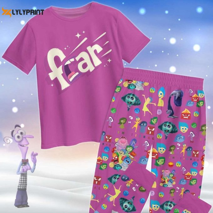 Disney Inside Out Fear Pajamas: Festive Movie-Themed Holiday Gift For Her