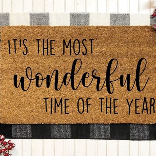 It s The Most Wonderful Time of the Year Doormat – Festive Christmas Doormats