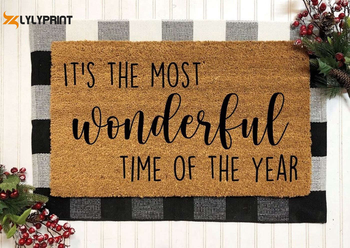 It s The Most Wonderful Time of the Year Doormat – Festive Christmas Doormats It s The Most Wonderful Time of the Year Doormat – Festive Christmas Doormats