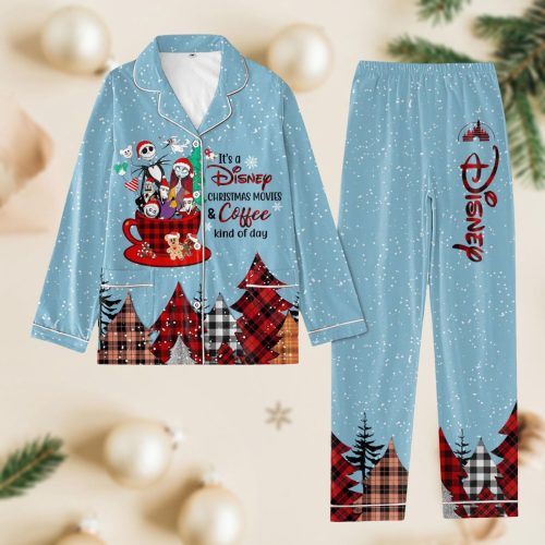 Nightmare Before Christmas Pajamas: Jack Skellington & Friends Jack Sally Xmas PJs with Santa Hat – Shop Now!