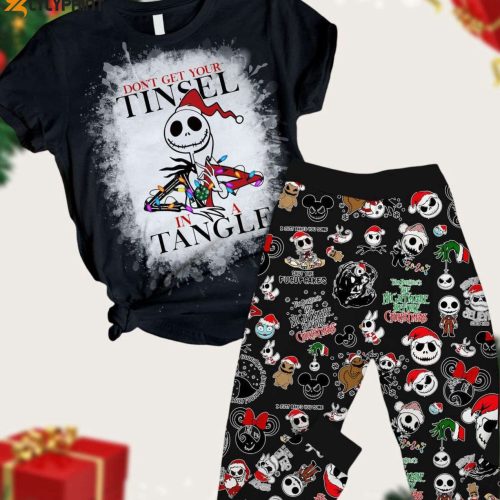 Get Festive with Jack Skellington Christmas Pajamas – Disney Character Pants from Nightmare Before Christmas