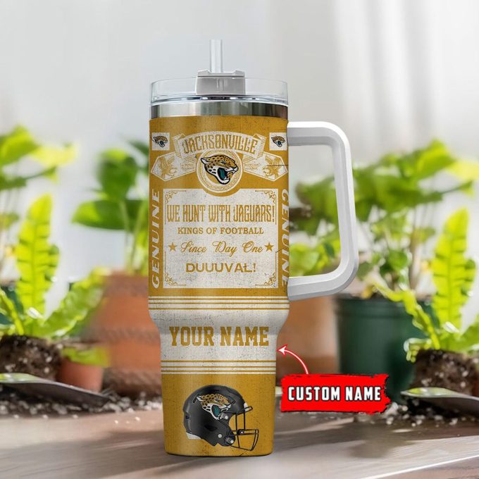 Custom Vintage Jacksonville Jaguars Nfl King Of Football 40Oz Tumbler – Perfect Gift For Fans