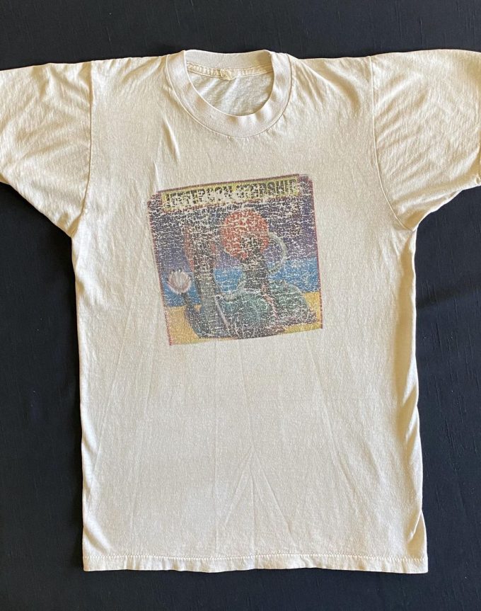 Vintage Jefferson Starship Spitfire 1976 T-Shirt – Soft &Amp; Worn Beige Single Stitch – Limited Edition