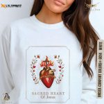 Vintage Sacred Heart Jesus Long Sleeve T-Shirt: Unisex Catholic Gift Folk Art Faith Shirt Vintage Sacred Heart Jesus Long Sleeve T-Shirt: Unisex Catholic Gift Folk Art Faith Shirt
