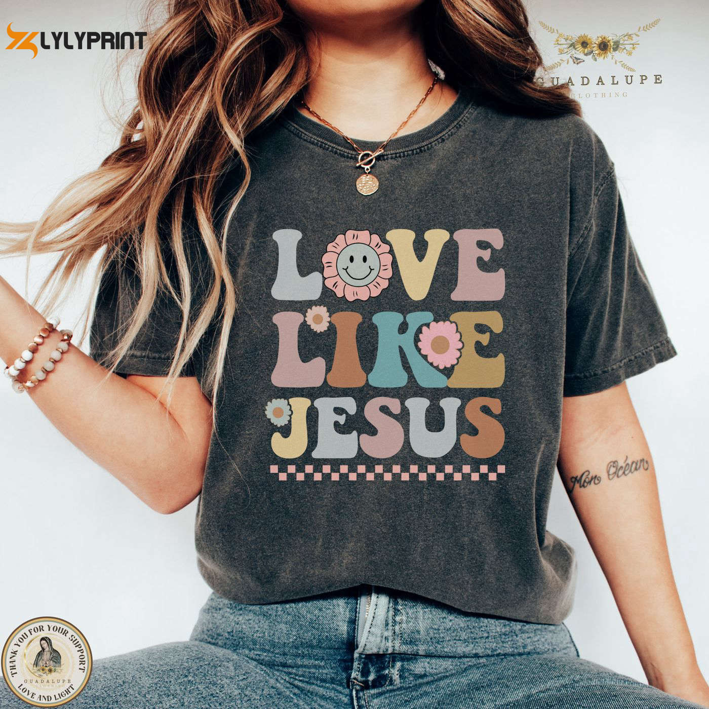 Retro Jesus T-Shirt: Unique Faith Gift for Church Clothing – Inspiring Bible Verse Shirt Retro Jesus T-Shirt: Unique Faith Gift for Church Clothing – Inspiring Bible Verse Shirt