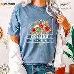 Faith-Inspired Jesus T-Shirt: Wild Flowers Clip Art & Devotional Gifts – Church Clothing & Bible Verse Shirt