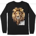 Roar with Style: Jesus The Lion of Judah Long Sleeve T-Shirt