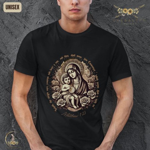 Easter Sunday Mass Celebration: Jesus Tshirt Vintage Boho Style Mary Queen of Heaven & Catholic Saints