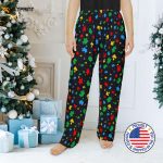 Colorful Jigsaw Puzzle Family Pajama Pants – Christmas & Autism Awareness Sleepwear