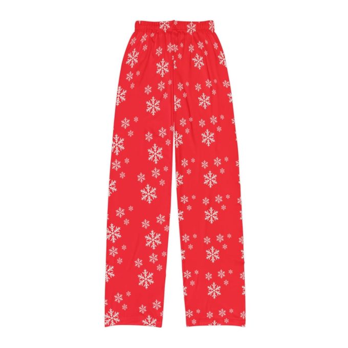 Cozy Red Pajama Pants For Kids: Snowy Winter Comfort For Christmas 2