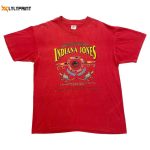 Vintage 90s Indiana Jones Tshirt Classic Film Collectible