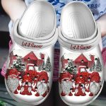 Stay Festive with Let It Snow Gnomies Crocband Clog Shoes – Perfect ChristmasCrocs for Men & Women!