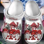 Stay Festive with Let It Snow Gnomies Crocband Clog Shoes – Perfect ChristmasCrocs for Men & Women!
