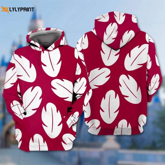 Lilo Pelekai 3D Adult T-Shirt Hoodie: Cosplay Costume Shirt For Halloween With Lilo And Stitch Movie Cartoon Design