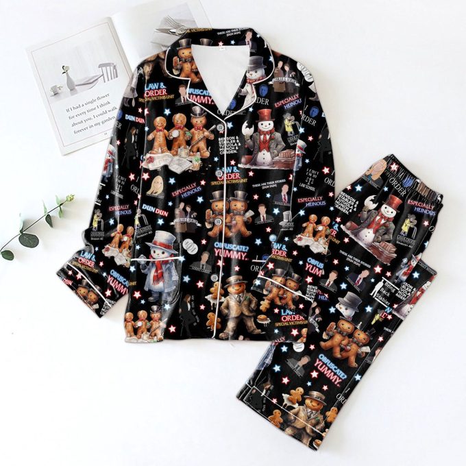 Cozy Up In Style With Lno Christmas Button Down Pajamas La – Perfect For The Holiday Season!