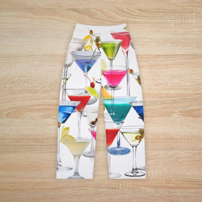 Martini Pajamas: Trendy Cocktail Pants For Her Plus Size Holiday Drinking Pjs – Funny Christmas Gift