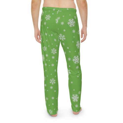 Cozy Green Pajama Bottoms for Men – Embrace Snowy Winter Comfort this Christmas