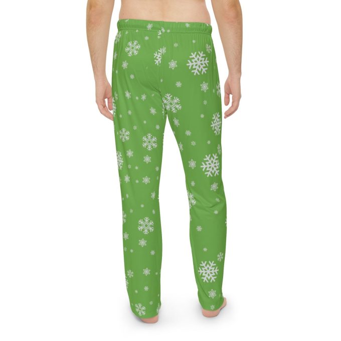 Cozy Green Pajama Bottoms For Men – Embrace Snowy Winter Comfort This Christmas