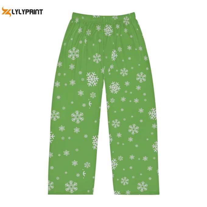 Cozy Green Pajama Bottoms For Men – Embrace Snowy Winter Comfort This Christmas