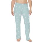 Snuggle up this Christmas with Men s Cozy Pajama Bottoms – Snowy Winter Comfort!