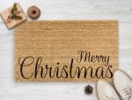 Merry Christmas Doormat: Festive Holiday Season Decor & Welcome Mat – Perfect Housewarming Gift!