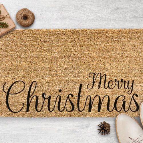 Merry Christmas Doormat: Festive Holiday Season Decor & Welcome Mat – Perfect Housewarming Gift!