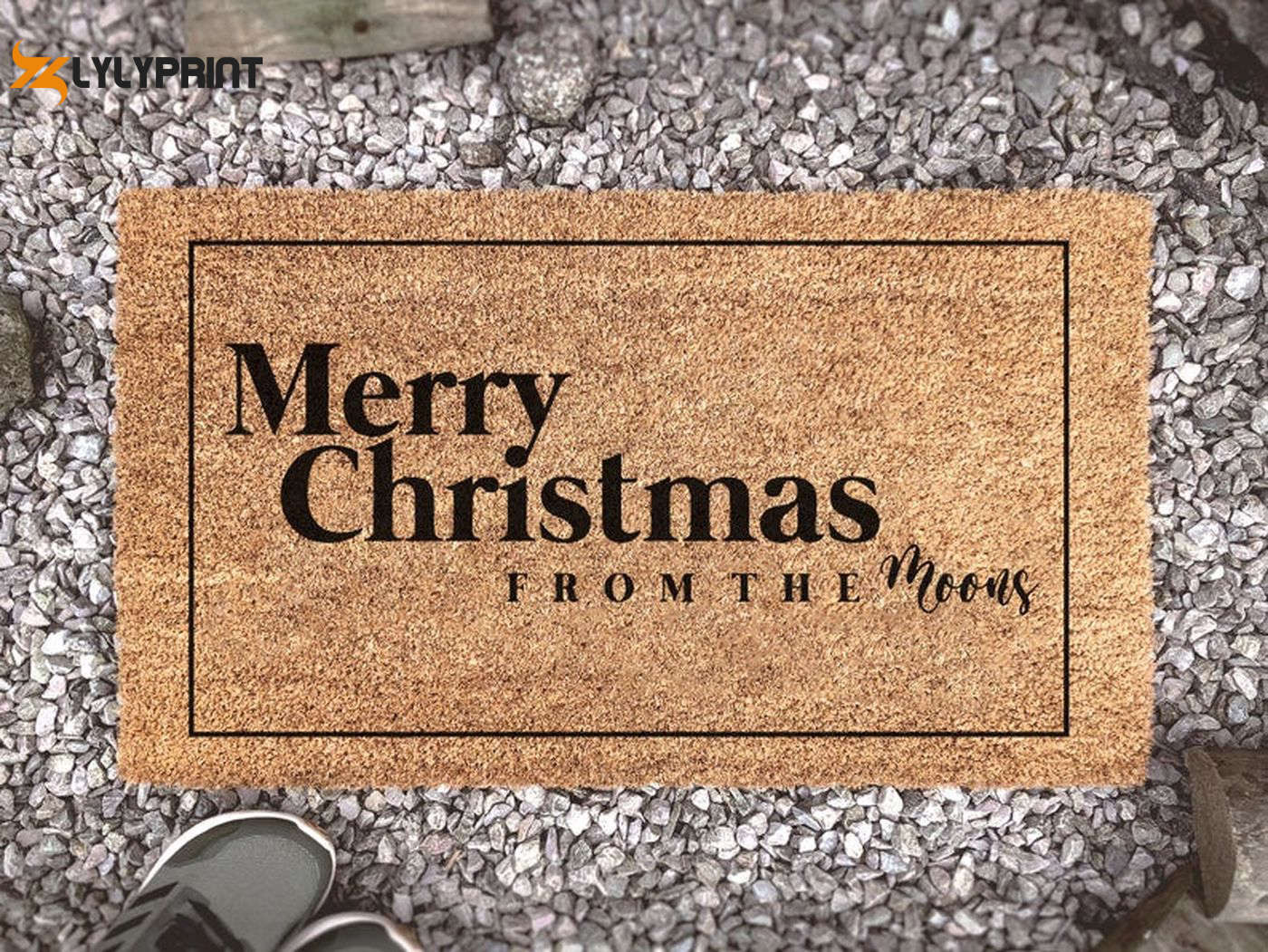Personalized Merry Christmas Doormat: Family Name Holiday Porch Decorations & Rug Personalized Merry Christmas Doormat: Family Name Holiday Porch Decorations & Rug