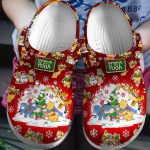 Waterproof & Lightweight Merry Christmas Winnie The Pooh Red Clogs: For Kids & Adults