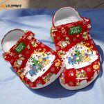 Waterproof & Lightweight Merry Christmas Winnie The Pooh Red Clogs: For Kids & Adults