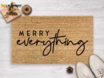 Merry Everything Christmas Doormat – Festive Holiday Season Housewarming Gift & Christmas Decor