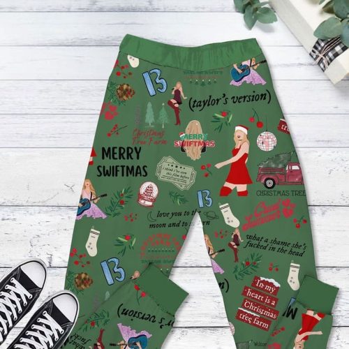 Get Festive with Merry Swiftmas Christmas Pajamas – Taylor Swiftmas Holiday PJs