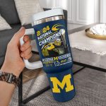 Michigan Wolverines Football 40oz Stanley Tumbler Gift: Show Your Team Pride! Michigan Wolverines Football 40oz Stanley Tumbler Gift: Show Your Team Pride!
