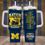 Michigan Wolverines Football 40oz Stanley Tumbler – Perfect Gift for Sports Fans!