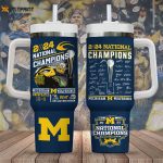 Michigan Wolverines Football 40oz Stanley Tumbler Gift: Show Your Team Pride! Michigan Wolverines Football 40oz Stanley Tumbler Gift: Show Your Team Pride!