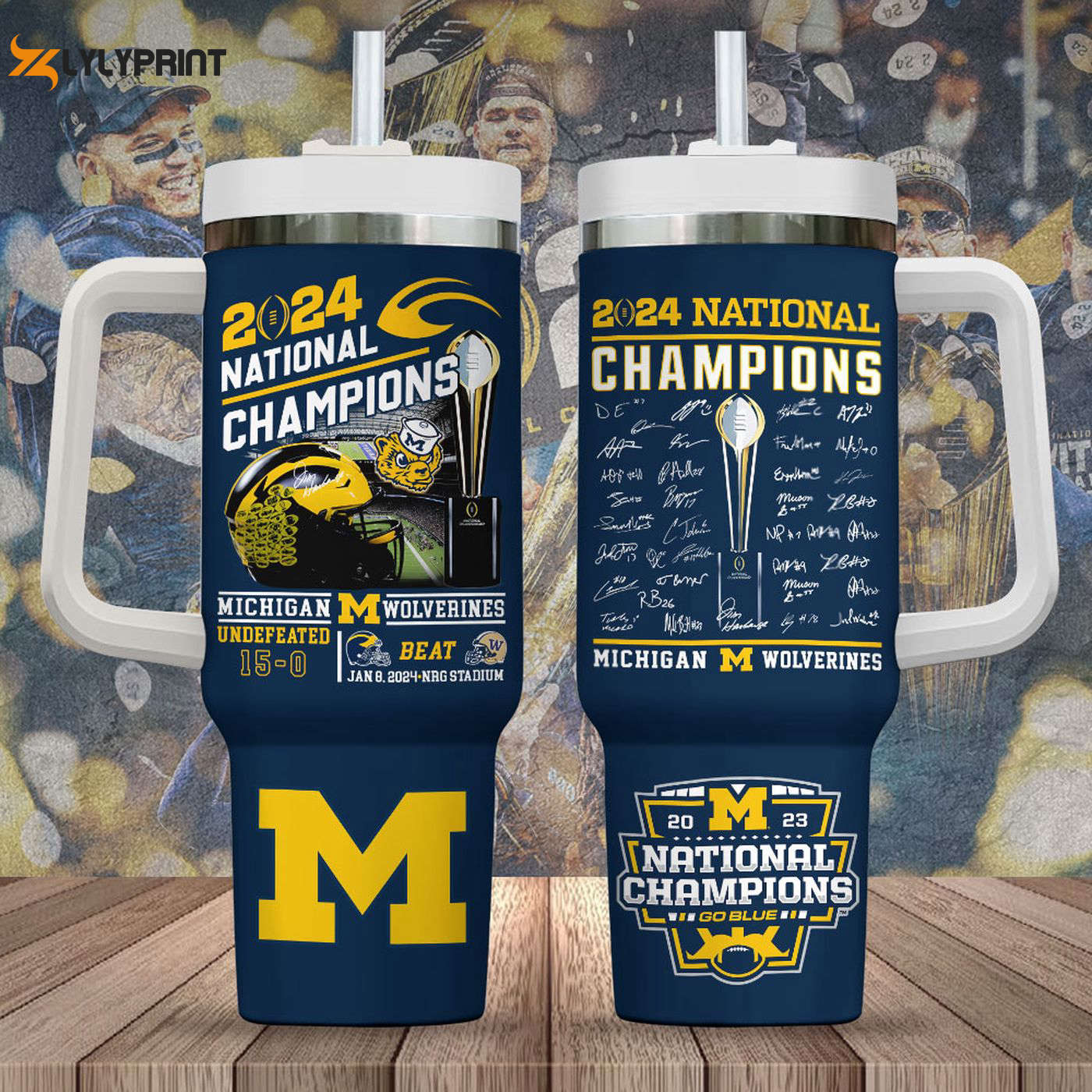 Michigan Wolverines Football 40oz Stanley Tumbler Gift: Show Your Team Pride! Michigan Wolverines Football 40oz Stanley Tumbler Gift: Show Your Team Pride!