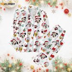 Mickey & Friends Christmas Pajamas Set: Disney Santa Claus PJs Magic Kingdom Gift – Perfect Matching PJs for Women