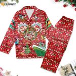 Mickey and Friends Cruise Christmas Pajamas Set Xmas Party Shirt Magic Kingdom Shirt Mickey Santa Hat Women Pajamas